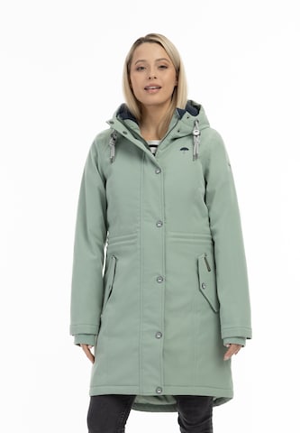 Schmuddelwedda Raincoat 'Penninsula' in Green: front