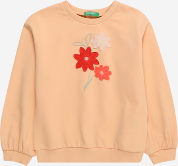 UNITED COLORS OF BENETTON Sweatshirt in Oranje: voorkant