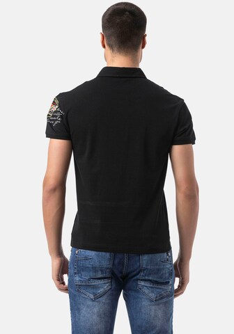 CIPO & BAXX Poloshirt in Schwarz