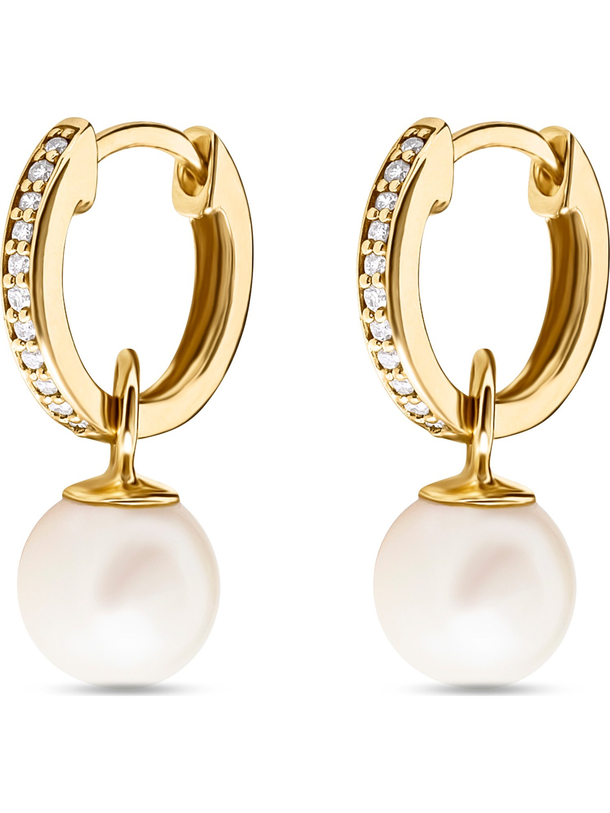 YAMŌKO Ohrringe in Gold: Vorderseite