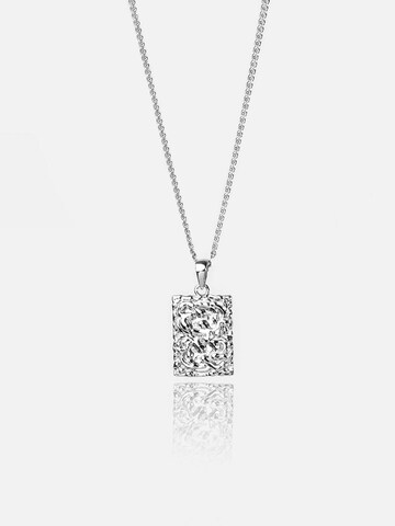 warpedsense Necklace 'Inferno' in Silver: front
