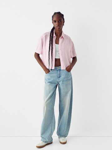 Bershka Bluse in Pink