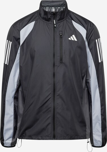 ADIDAS PERFORMANCE Athletic Jacket in Grey / Black / White, Item view