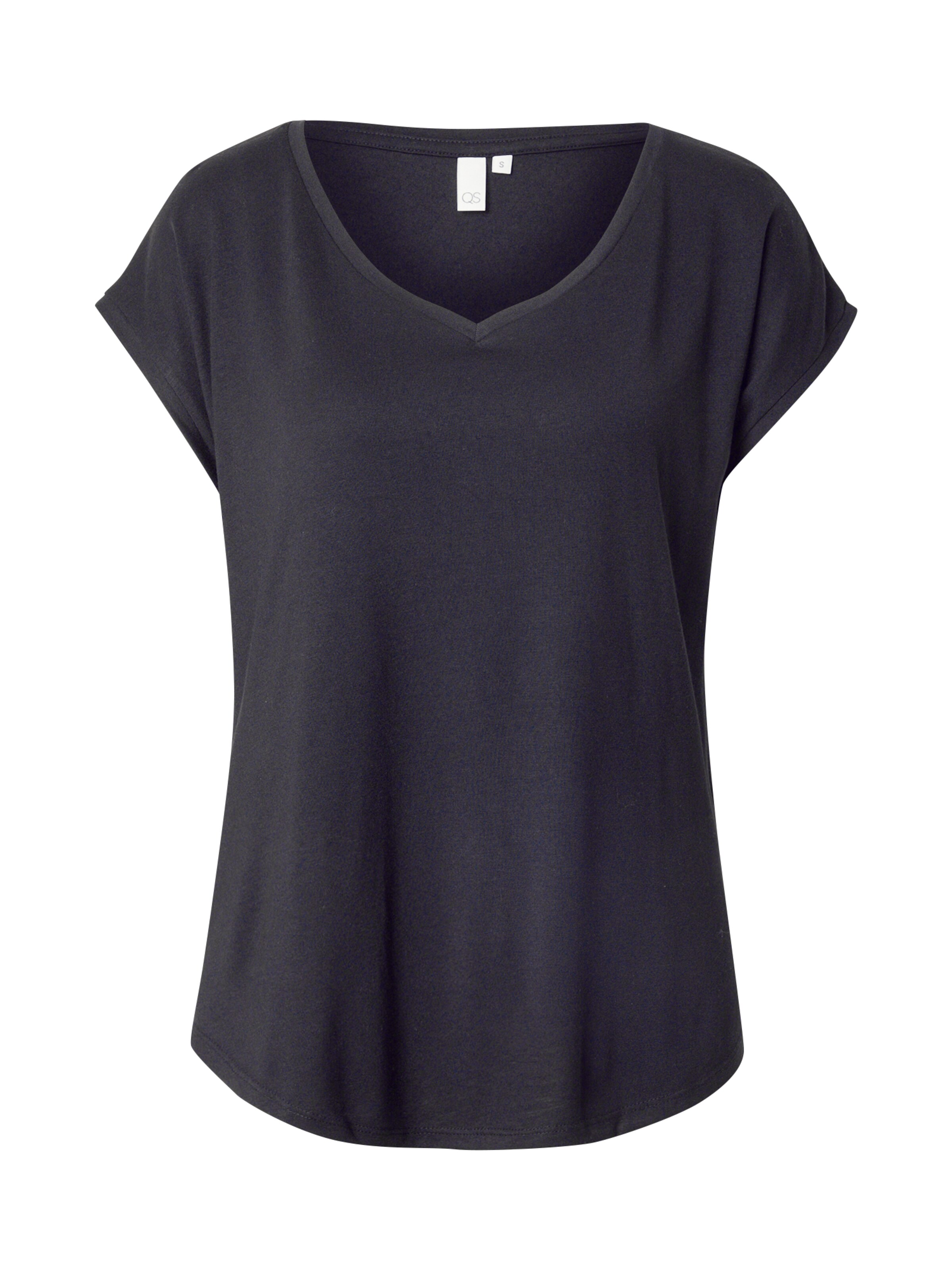 QS Koszulka w kolorze czarny: przód