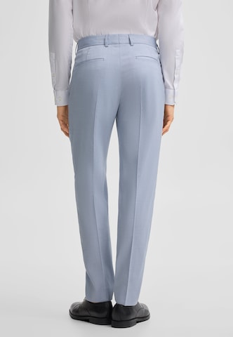STRELLSON Regular Trousers with creases in Blue