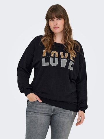 ONLY Carmakoma Sweatshirt 'Carkrissy' i sort