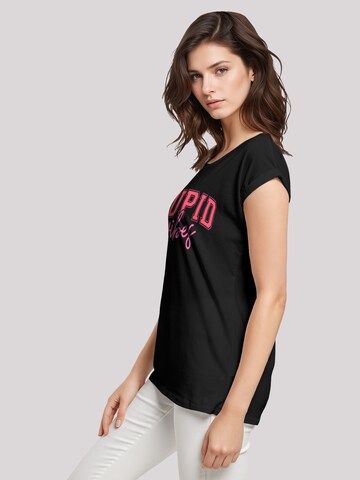 T-shirt 'Cupid Vibes Valentinstag Amor' F4NT4STIC en noir