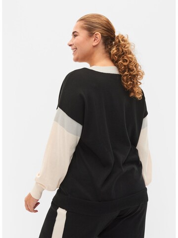 Pull-over 'MSUNDAY' Zizzi en noir