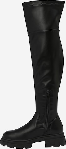 BULLBOXER Over the Knee Boots in Black