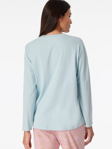SCHIESSER Pajama Shirt ' Mix & Relax ' in Blue