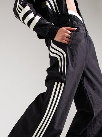 ADIDAS ORIGINALS Wide leg Trousers 'Atlanta' in Black