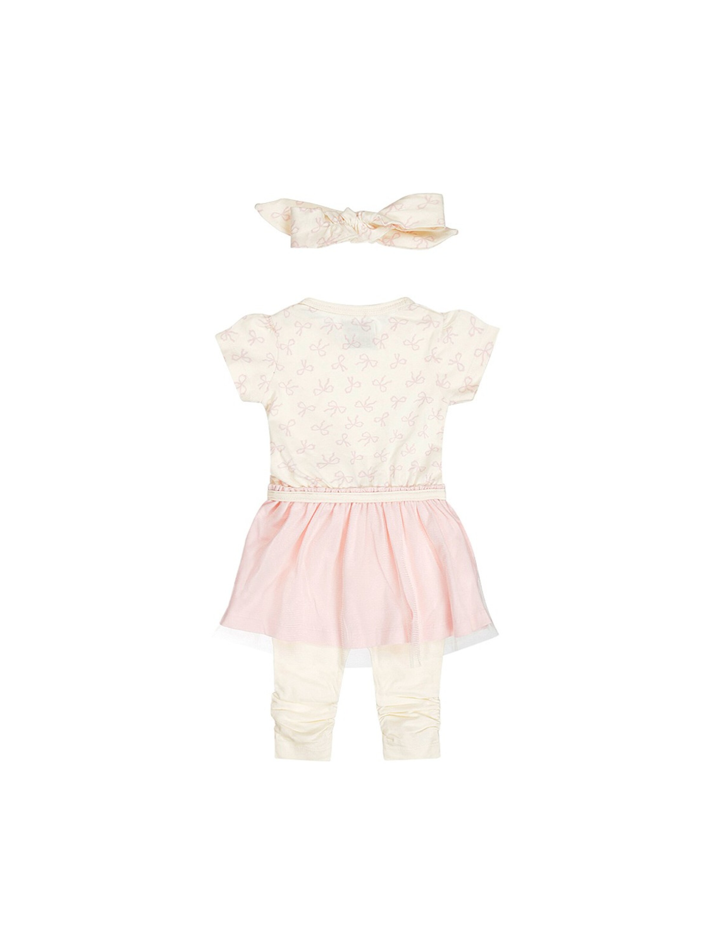 Dirkje Set '3 pc set, Dress ss, Leggings, Headband' in Roze