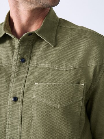 Next Regular fit Button Up Shirt in Green