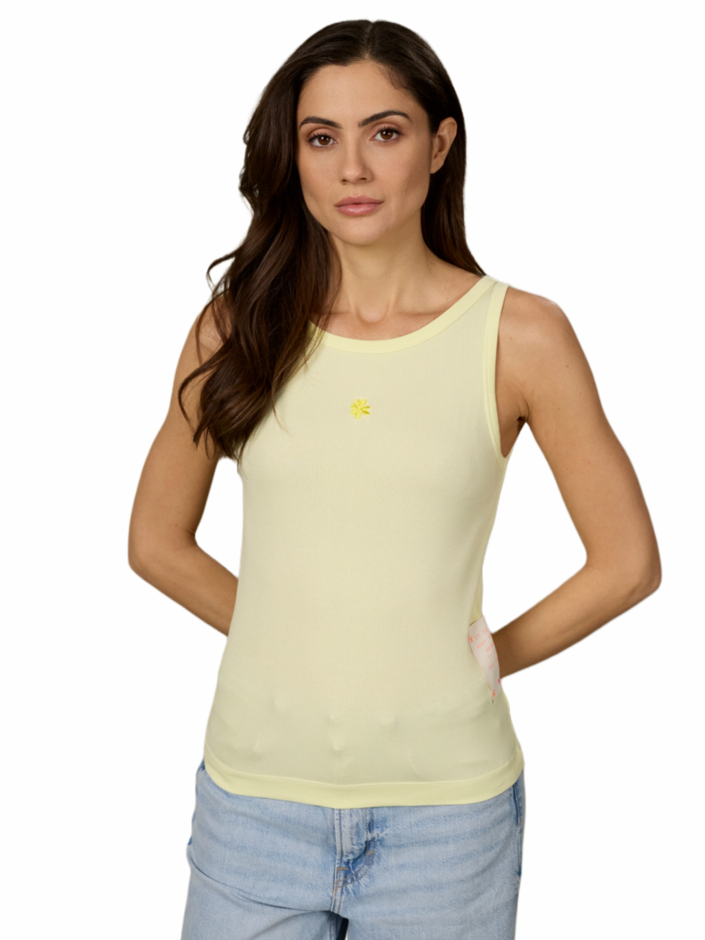 LIKS. Munich Top 'Herzblume' in Gelb