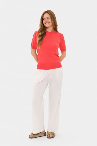 SAINT TROPEZ Sweter 'MilaSZ' w kolorze czerwony