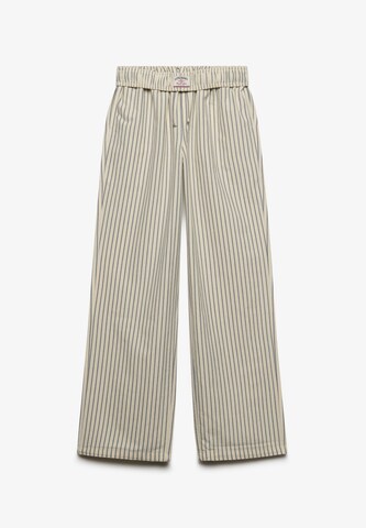 Superdry & Co Wide leg Broek in Blauw