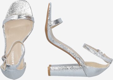 GLAMOROUS Strap sandal in Silver