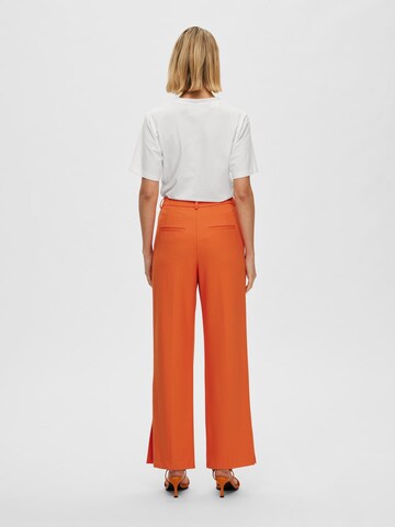 Selected Femme Curve Regular Pantalon in Oranje