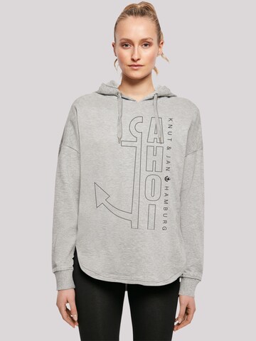 F4NT4STIC Sweatshirt  'Ahoi Anker' in Grau: predná strana