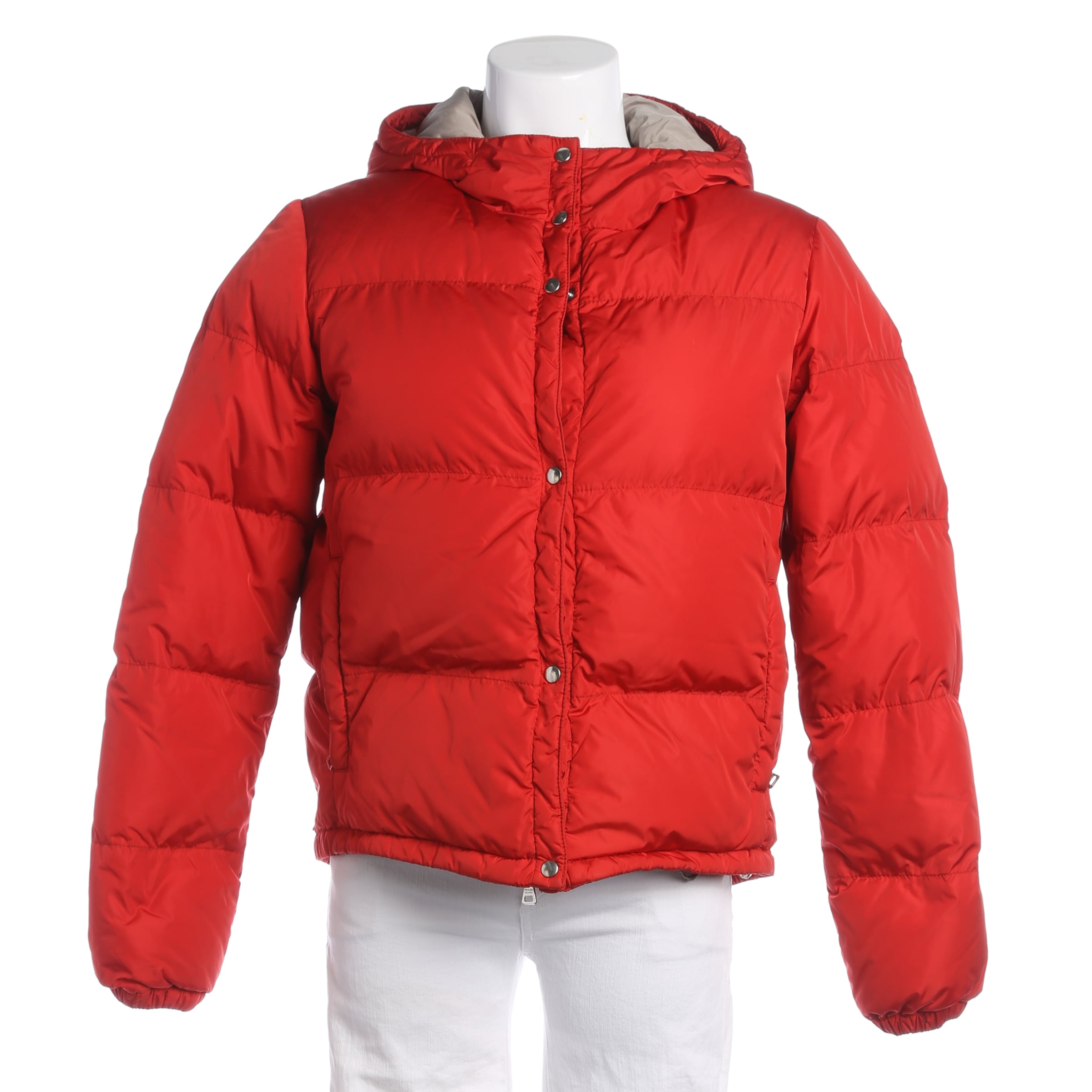 PRADA Winterjacke / Wintermantel M in Rot: Vorderseite