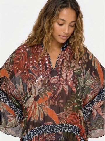 Miss June - Vestido 'Caftan Court Ximena' em preto