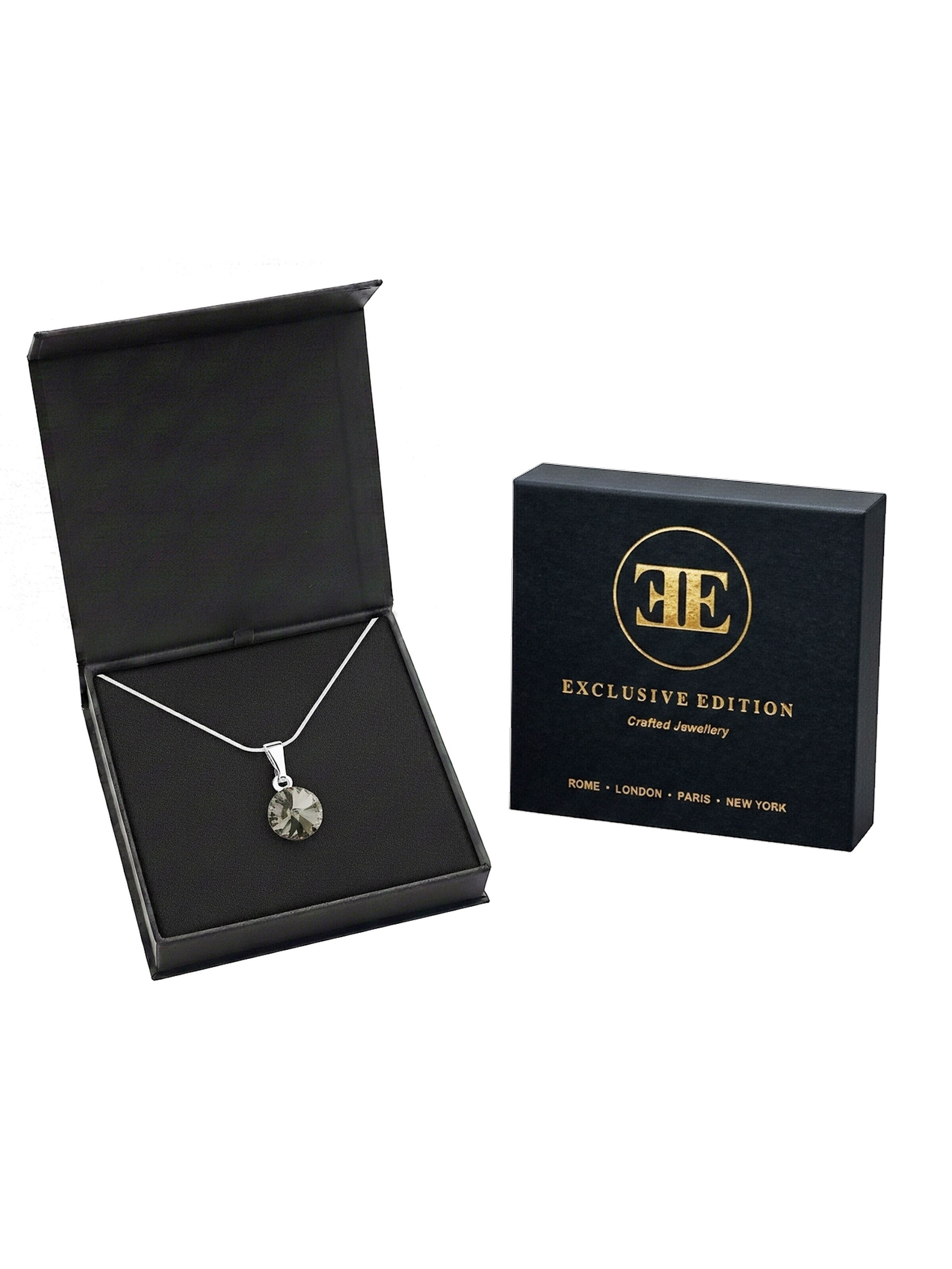 EXCLUSIVE EDITION Řetízek 'Rivoli adorned with Swarovski crystals' – šedá
