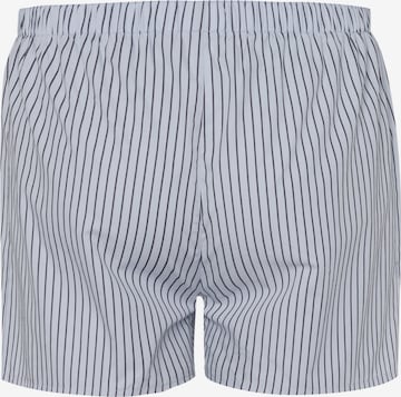 Hanro Boxershorts ' Fancy Woven ' in Blau