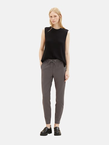 TOM TAILOR Regular Pleat-front trousers in Grey