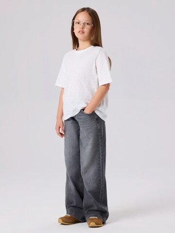 NAME IT Wide leg Jeans 'NKFROSE' in Grijs