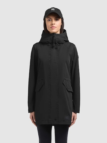 Manteau mi-saison 'Nika ' khujo en noir : devant