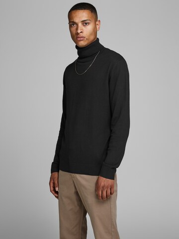 Pull-over 'Emil' JACK & JONES en noir : devant