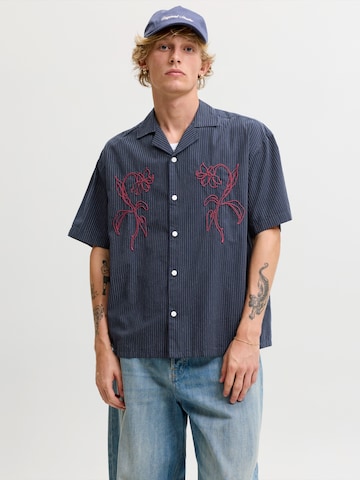 JACK & JONES Comfort Fit Πουκάμισο 'JORATOCHA' σε μπλε: μπροστά
