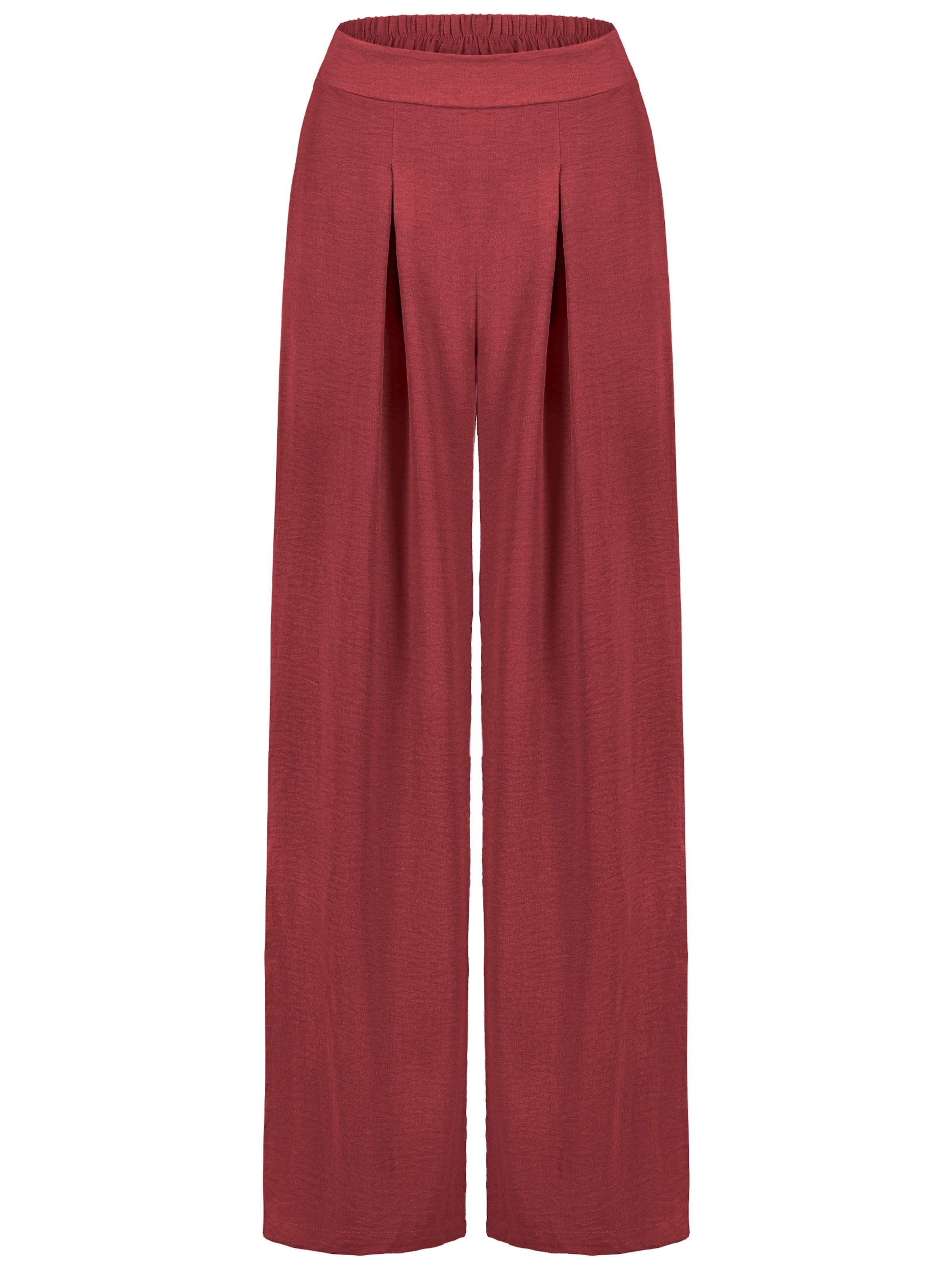 Sublevel Pleat-Front Pants in Red: front