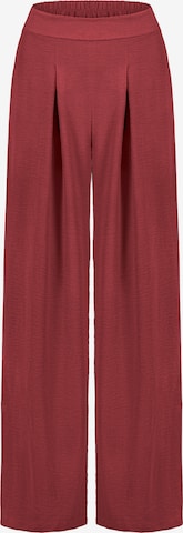 Sublevel Pleat-Front Pants in Red: front