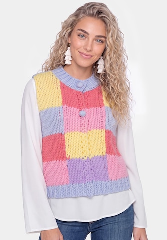 IZIA - Chaleco de punto en Mezcla de colores: frente