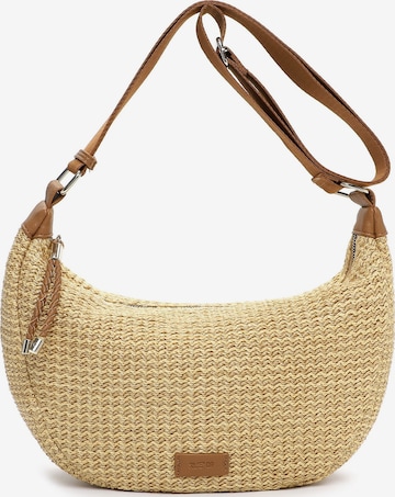 Borsa a spalla ' E&N Bayonne RUE 09 ' di Emily & Noah in beige: frontale