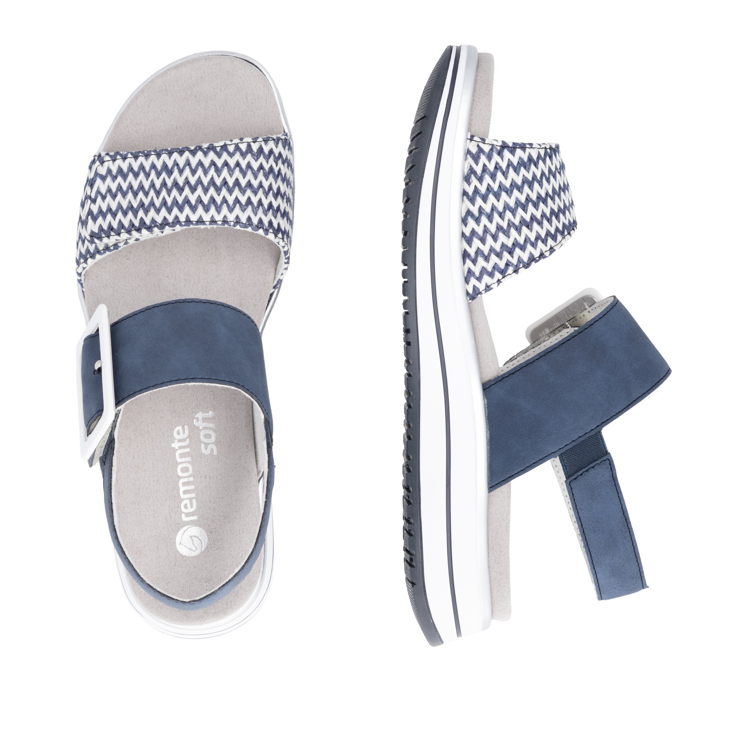 REMONTE Strap Sandals in Blue