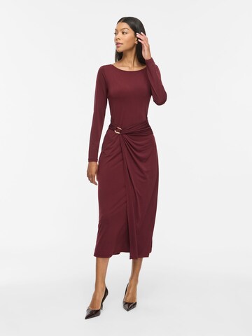 VILA VIJUSTINE Langarm Maxikleid in Rot
