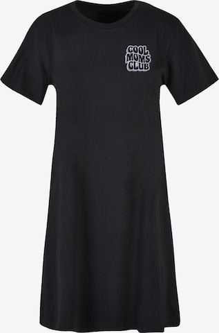 F4NT4STIC Jurk 'Cool Moms Club Bestickt' in Zwart: voorkant
