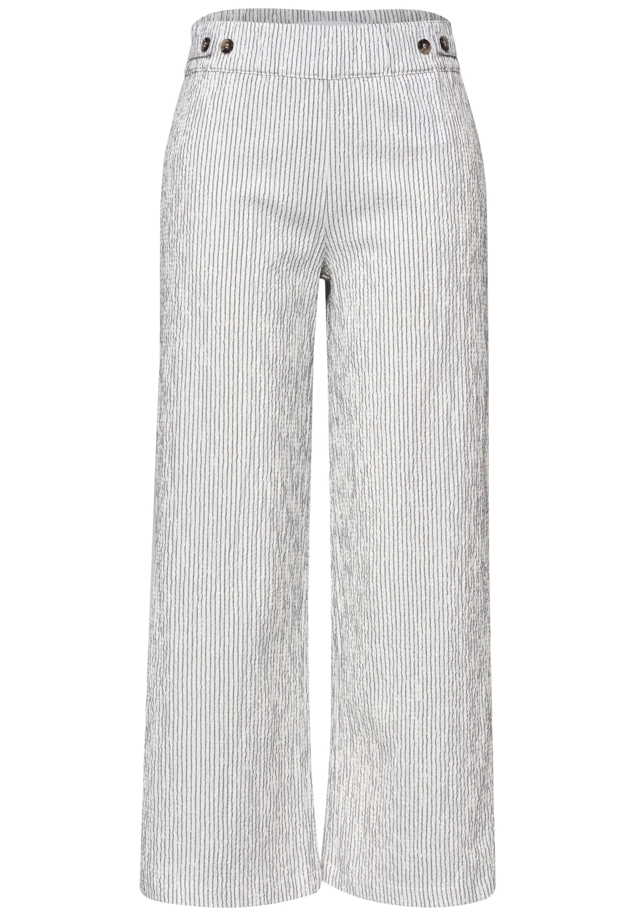 Street One Studio Pants in White: front