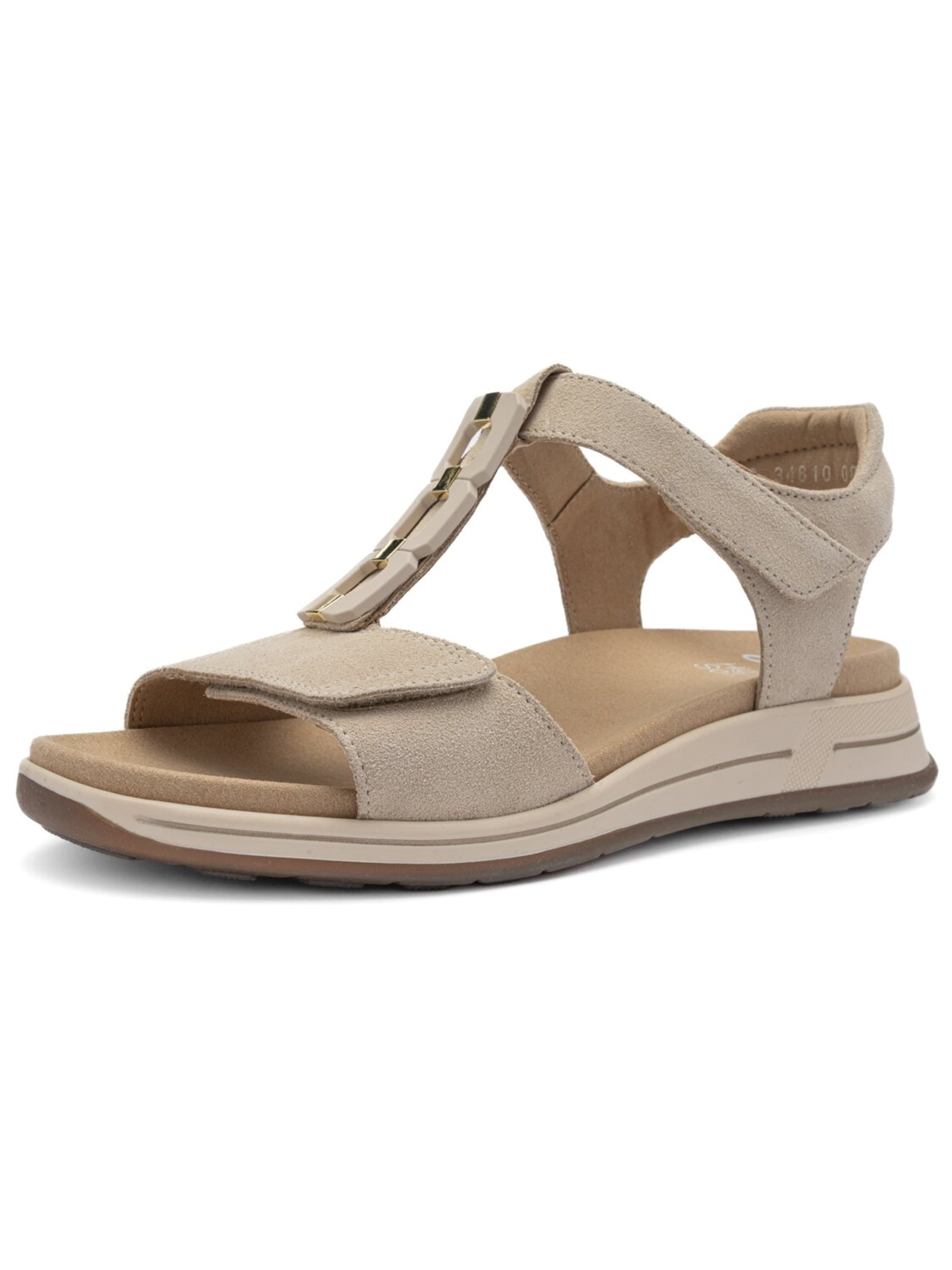 ARA - Sandalias 'Sandale Damen 34810-08 Echtleder in creme' en beige: frente