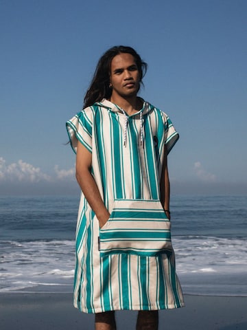 woodsandwaves - Albornoz corto 'Surf-Poncho' en Mezcla de colores