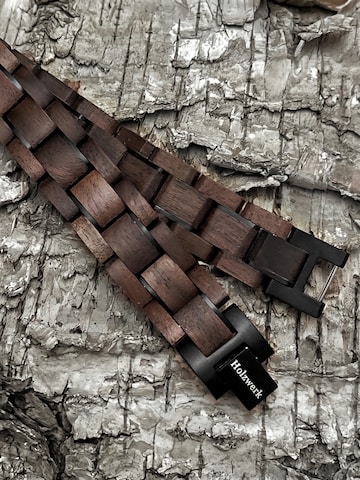 Holzwerk - Pulsera 'NEBELSEE' en marrón