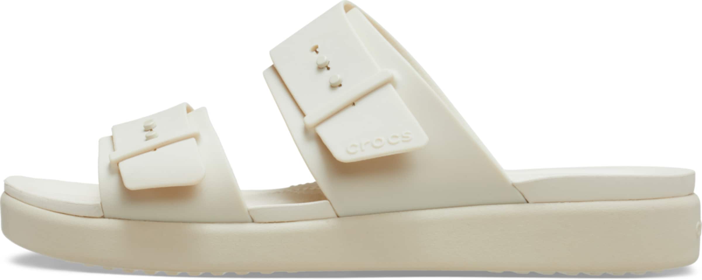 Crocs Пантолеты 'Brooklyn' в Бежевый: спереди