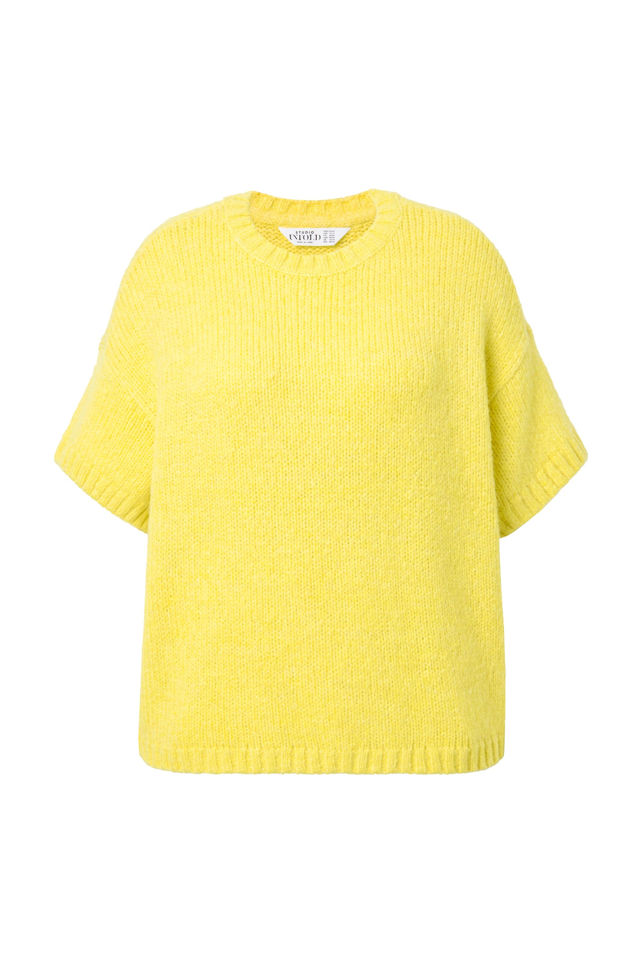 Studio Untold Trui in Geel: voorkant