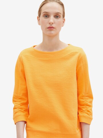 TOM TAILOR Sweatshirt i orange