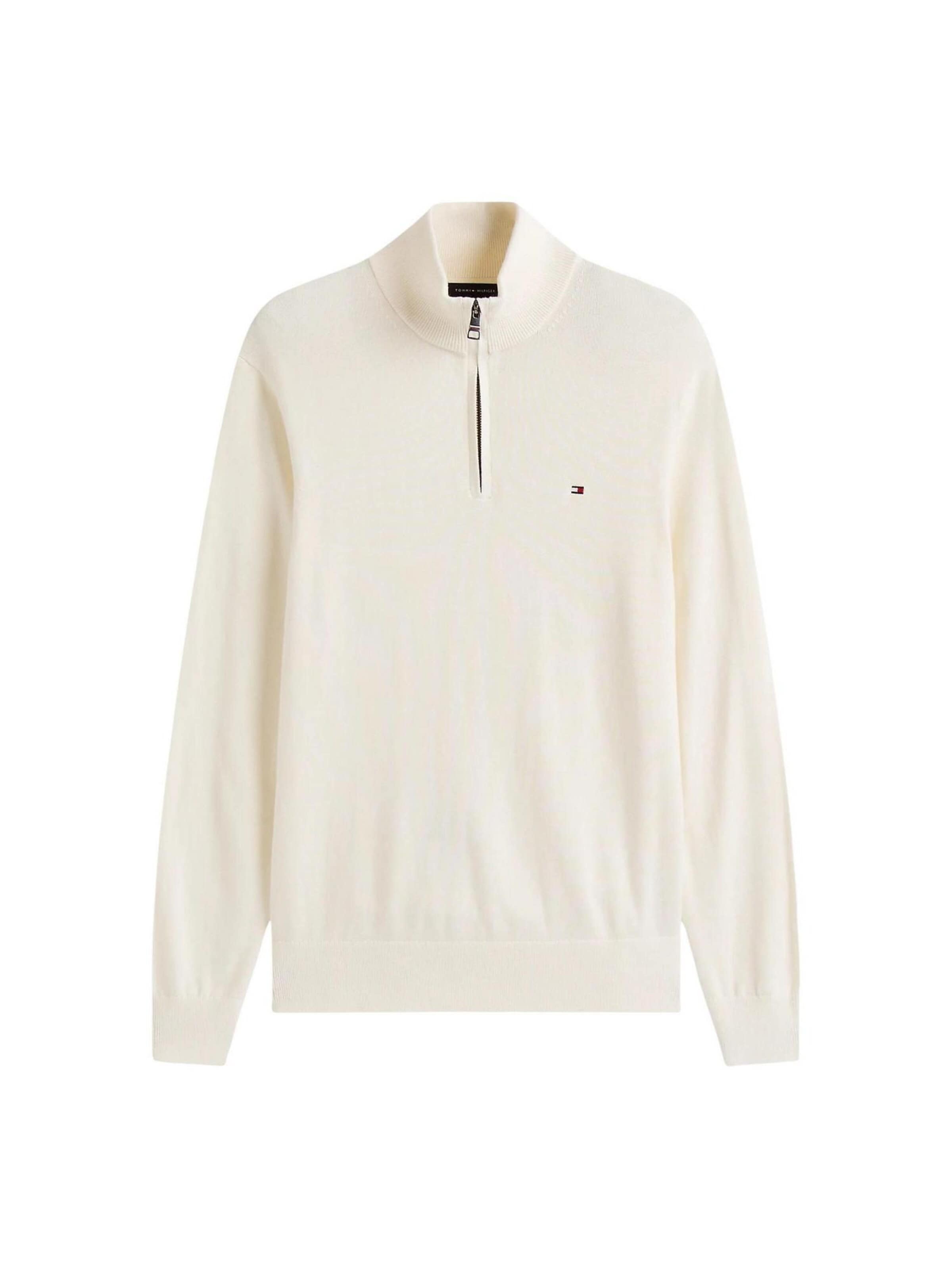 TOMMY HILFIGER Trui 'PIMA ORG CTN CASHMER MW0MW28049' in Beige