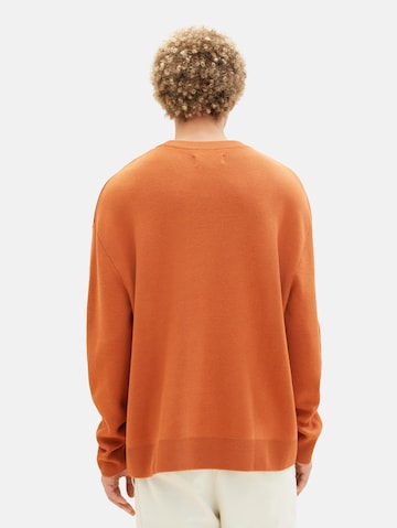 TOM TAILOR DENIM Pullover in Orange