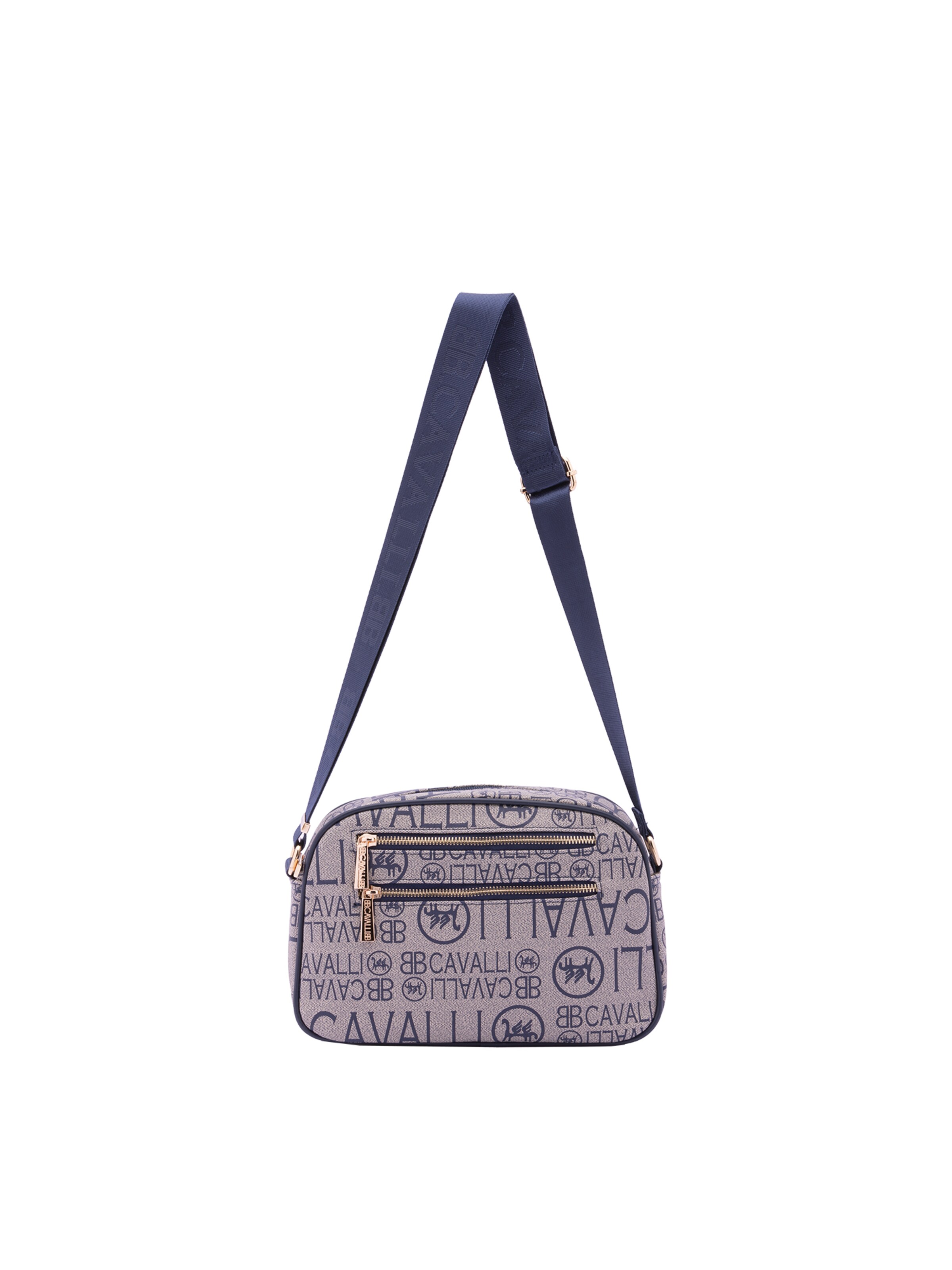 Borsa a tracolla 'Borsa a Tracolla B Cavalli Donna con Zip e Tasche Regolabile Ecopelle' di B. Cavalli in blu: frontale