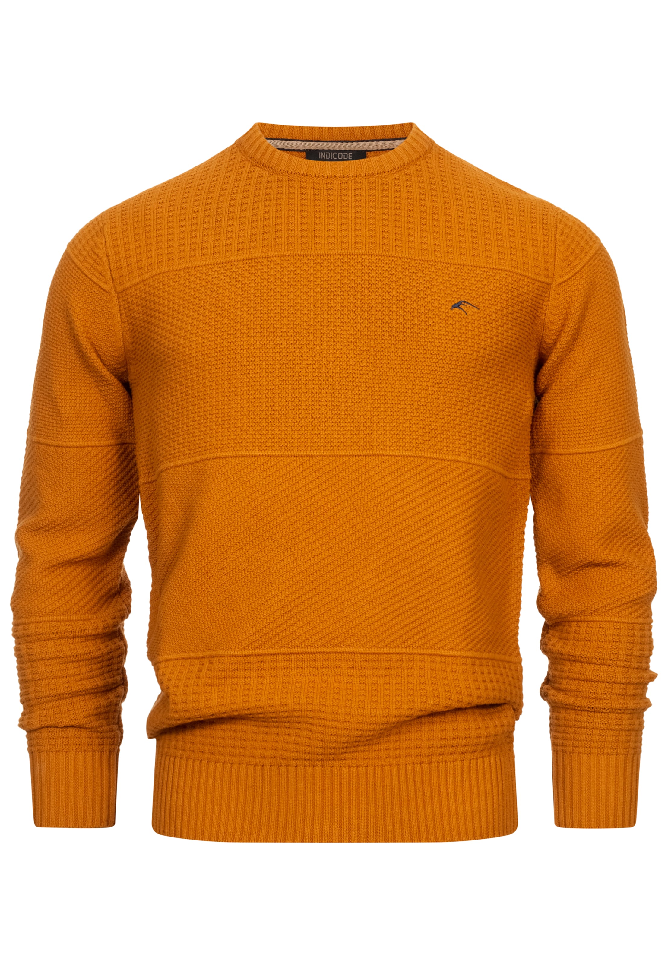 INDICODE JEANS Pullover 'Justice' in Bronze: Vorderseite